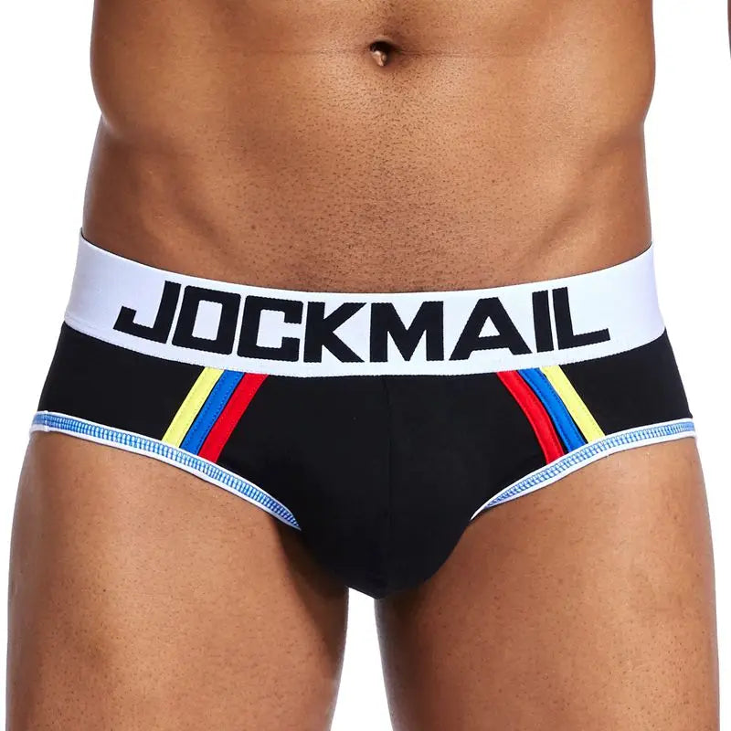 Sexy Men Underwear Briefs U Convex Big Penis Pouch Design Wonderjock Men Cotton Briefs for Man Bikini Adjustment Ring Cock