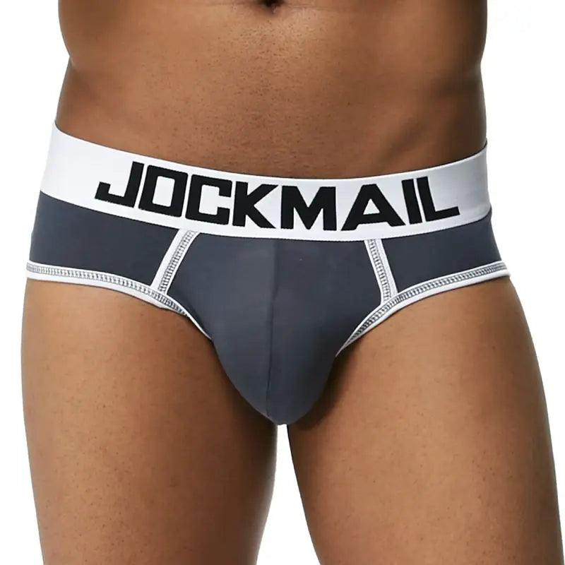 Sexy Men Underwear Briefs U Convex Big Penis Pouch Design Wonderjock Men Cotton Briefs for Man Bikini Adjustment Ring Cock