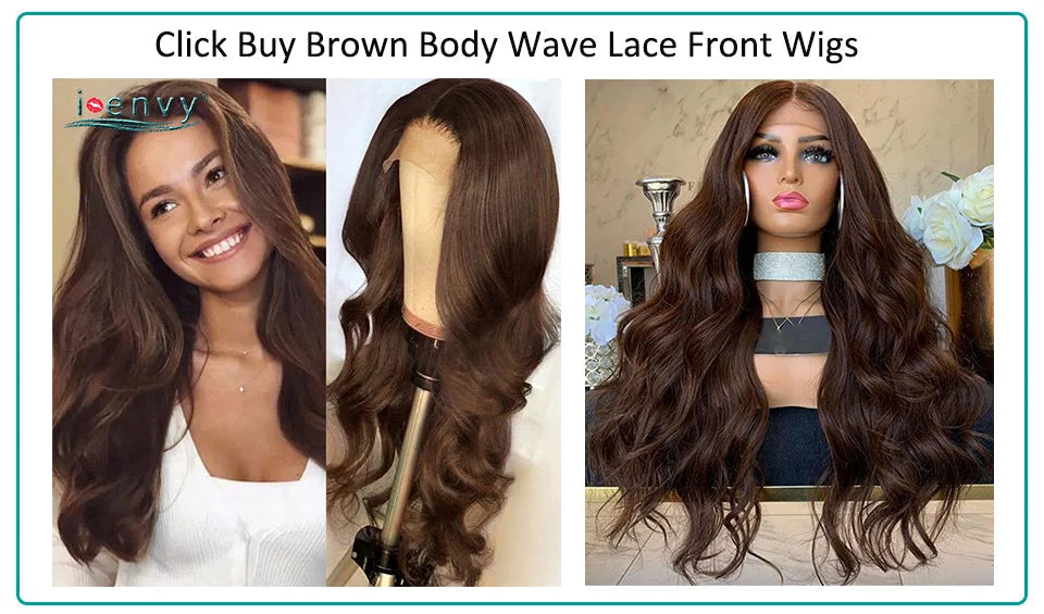 Transparent Lace Wig Straight Brown Lace Front Human Hair Wigs Chocolate Color Blonde Brazilian Human Hair Wigs For Women Remy