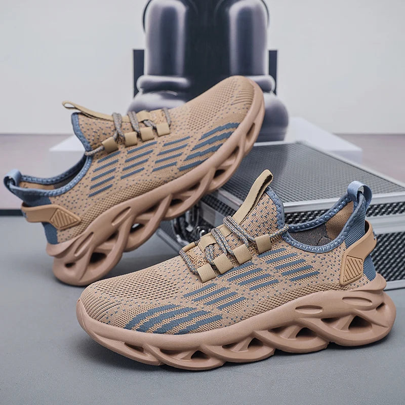 Brand Logo Custom Men Fashion Super Lightweight Sports Sneakers Plus Big Size EU 48 49 50 US 14 15 16 Blank Mesh Running Shoes