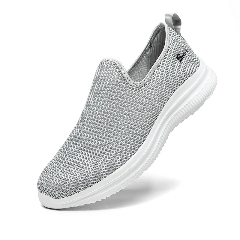 Summer Mesh Sneakers Men Fashion Outdoor Mens Casual Shoes Lightweight Slip on Walking Shoes Unisex Breathable Zapatillas Hombre