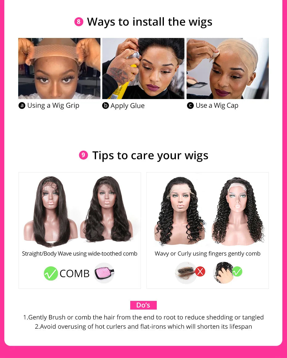 13*4 Lace Frontal Wigs High Quality Curly Pixie Cut Wigs 15A Brazilian Virgin Human Hair Natural Short Hair Style 250% Density