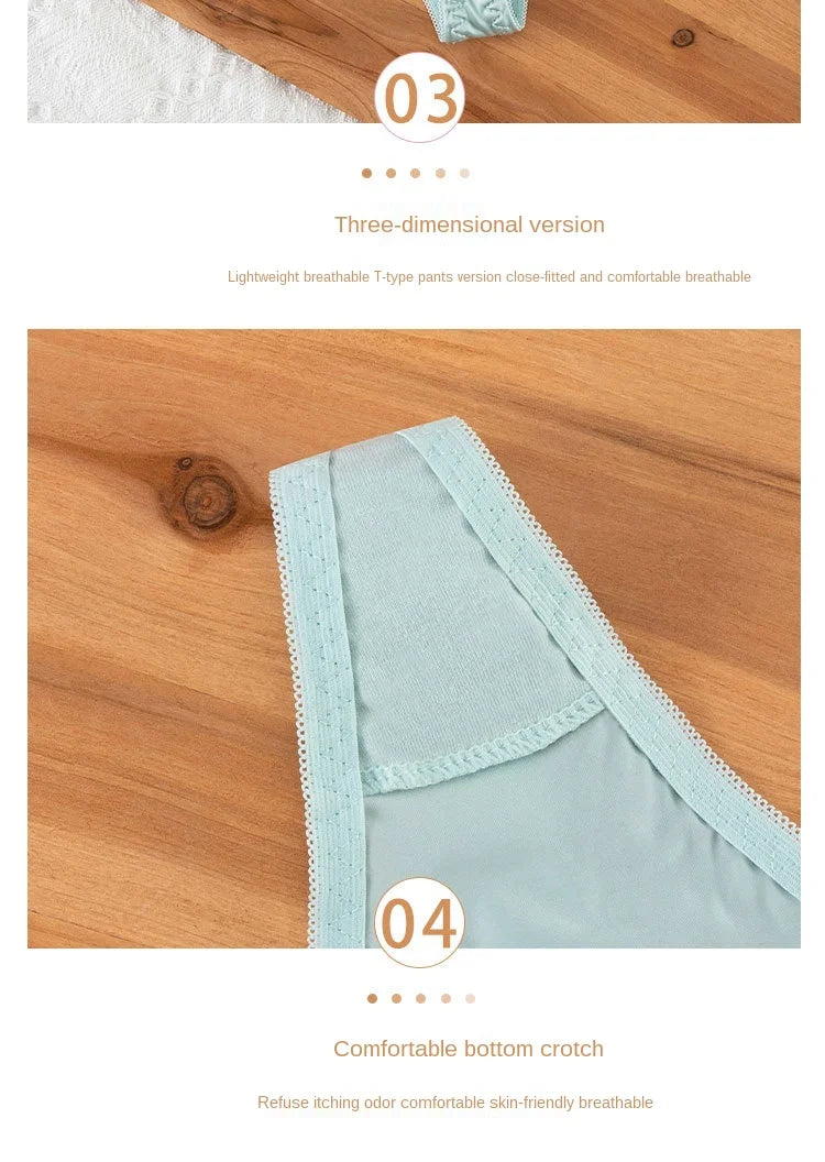 European Style Sexy Thongs Fashion Hollowed Out Comfort Panties Low Waist Seamless G-String T Pants Sexy Lace Panties Lingerie