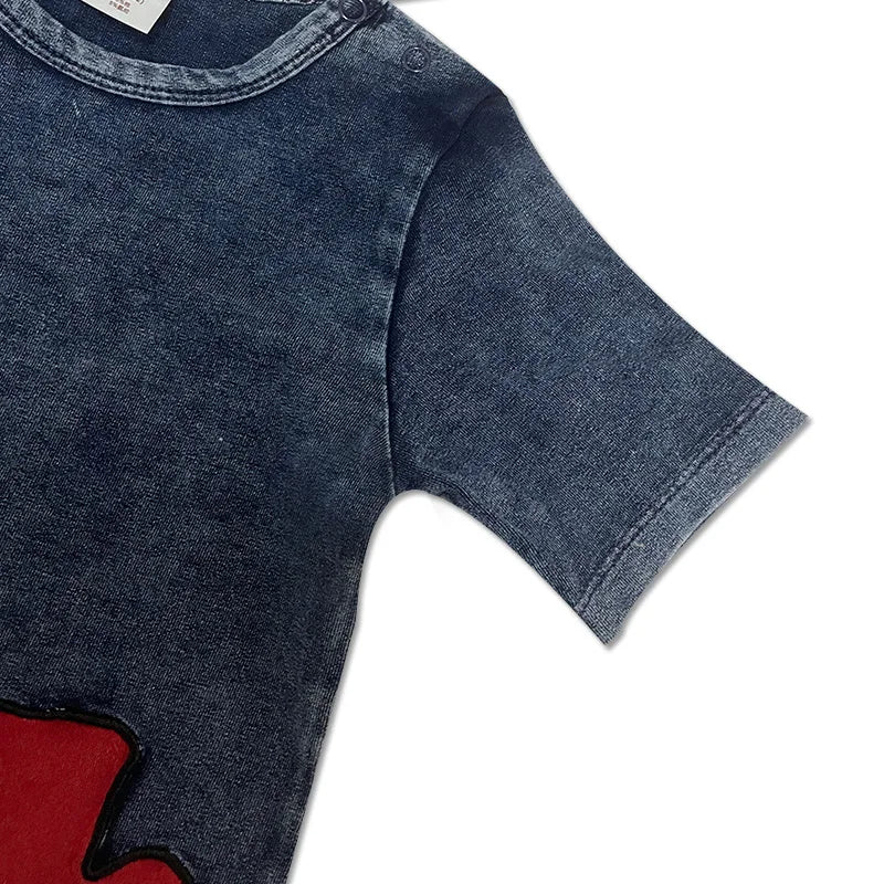 Baby boy summer fashion clothes set toddler kids shorts sets cotton denim outfit sets short sleeve t-shirt top pants casual wear