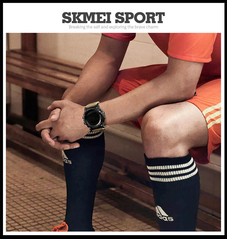 SKMEI Top Brand Outdoor Sport Smart Watch Men Multifunction Fitness Watches 5Bar Waterproof Digital Watch reloj hombre 1227/1384
