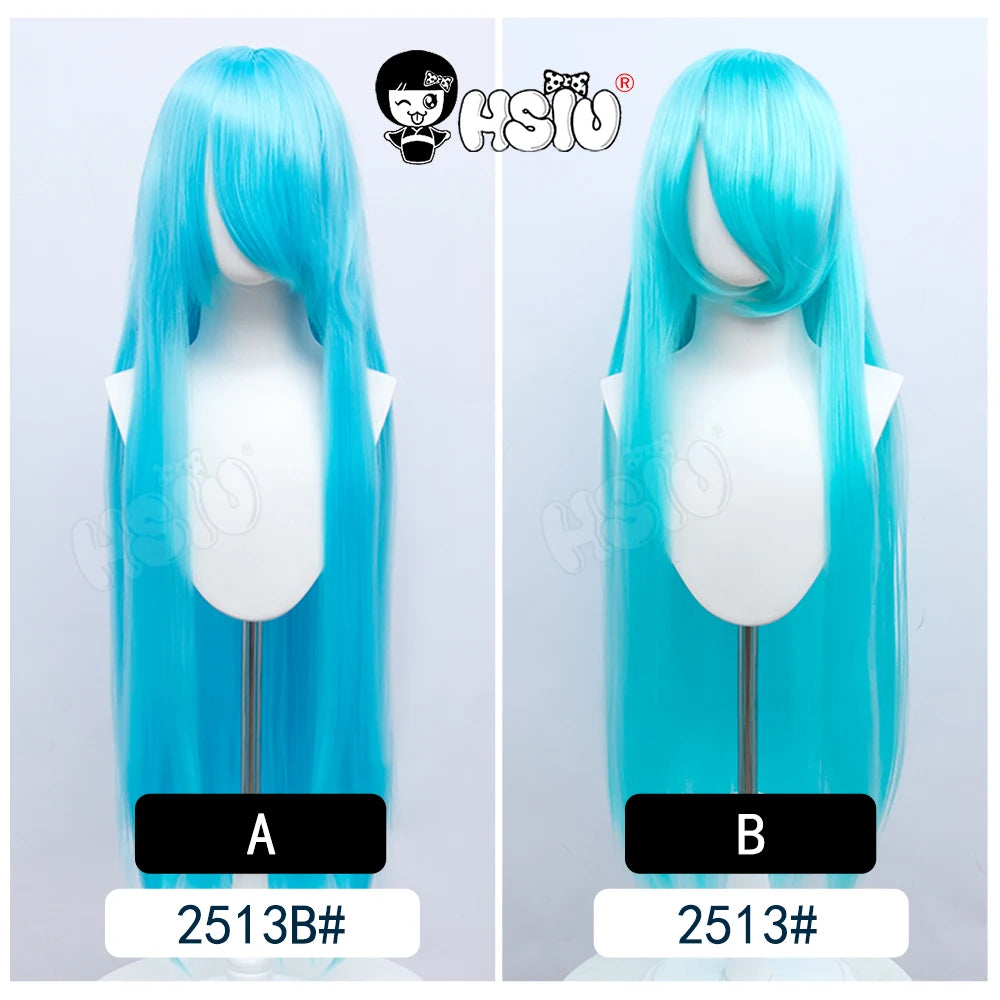 Anime New style Cosplay Long Wig「HSIU」Party Anime wigs 44 color 100cm Colourful  wig Fiber synthetic wig+Free wig cap