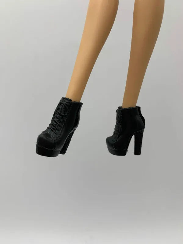 Miniature Doll Shoes | High Heels & Flat Shoe Accessories for 1/6 Scale BB Dolls