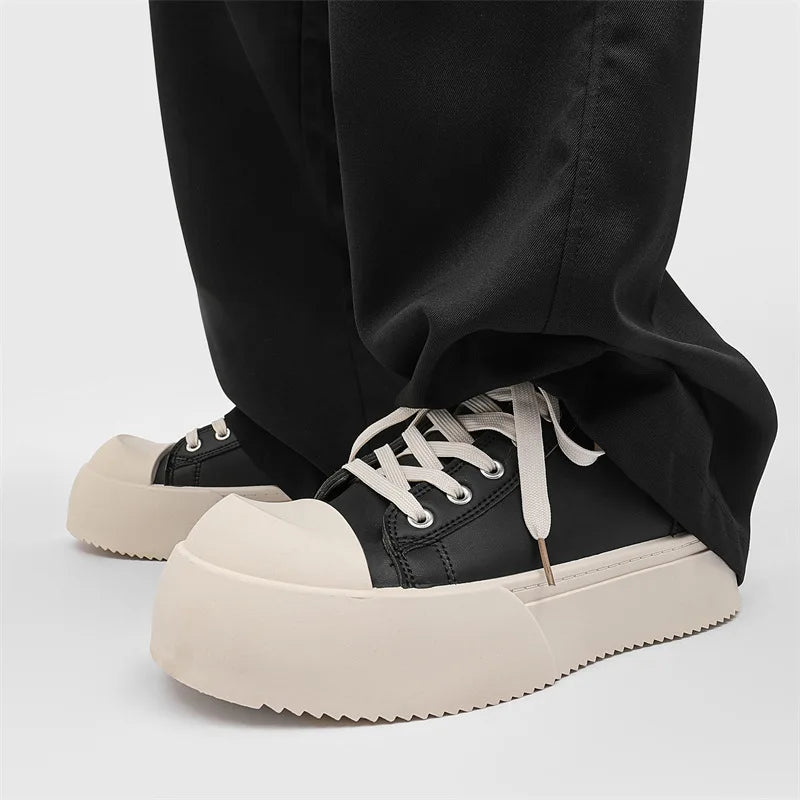 Fashionable running shoes, breathable, heightening, comfortable, with shock-absorbing function  laced net eyelets