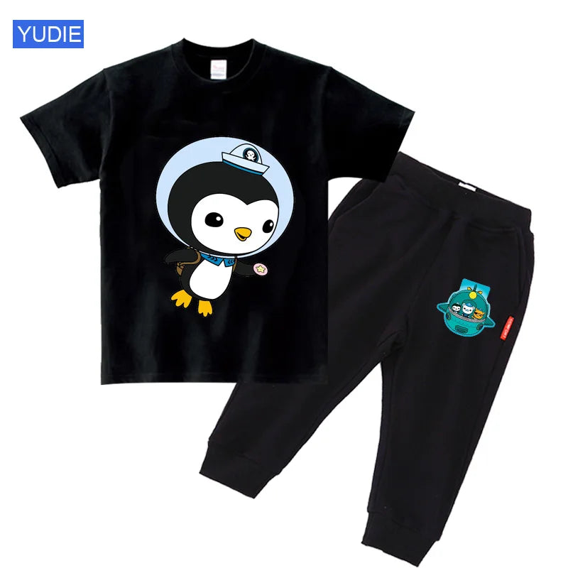 toddler boy clothing set kids Summer Baby Clothes Set girl casual sport outfit children Clothes anime Casual Clothes tshirt Suit