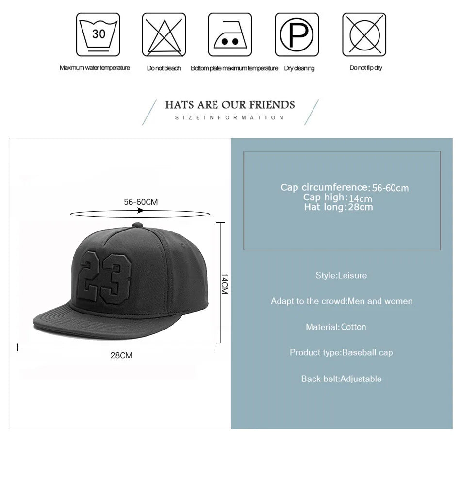 PANGKB Brand LEGEND CAP black 23 summer breathable quick drying snapback hat adult sports hip hop outdoor sun baseball cap BAZAARHUBO