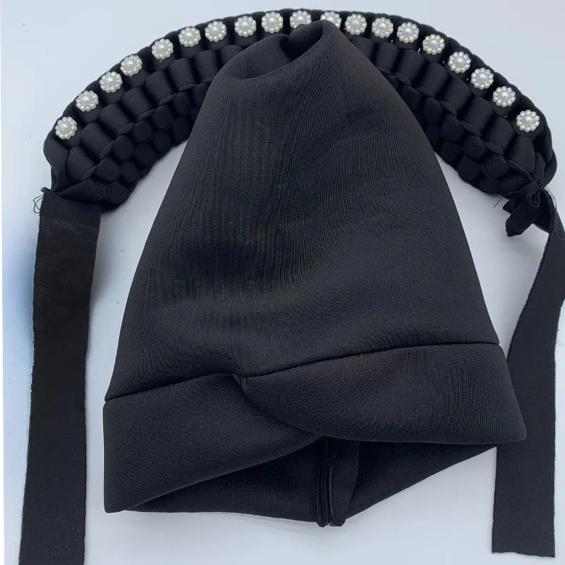 2022 Fashion African Turbans for Women Ready to Wear Auto Gele Headties Nigerian Aso Oke Head Wraps for Traditional Wedding