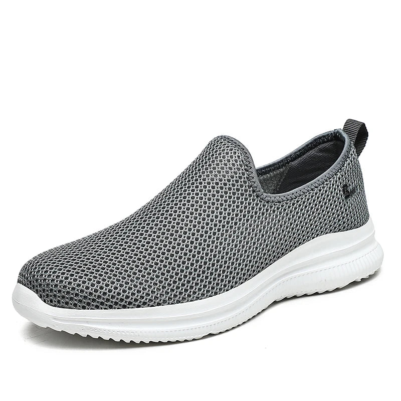Summer Mesh Sneakers Men Fashion Outdoor Mens Casual Shoes Lightweight Slip on Walking Shoes Unisex Breathable Zapatillas Hombre
