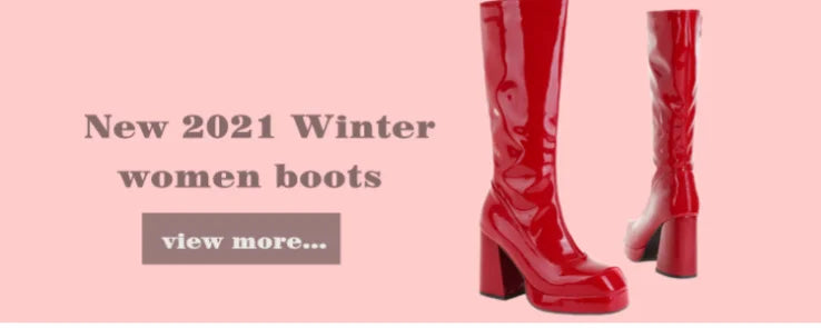 Luxury Women's Ankle Boots High Heels Platform Short Boot Zipper Gold Silver Pink Red Party Dance Shoes Female Large Size 45 48