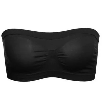 Fashion Women Chest Wraps Tube Tops Plus Size Seamless Strapless Soft Anti Expose High Elastic Mesh Wrapped Invisible Strapless