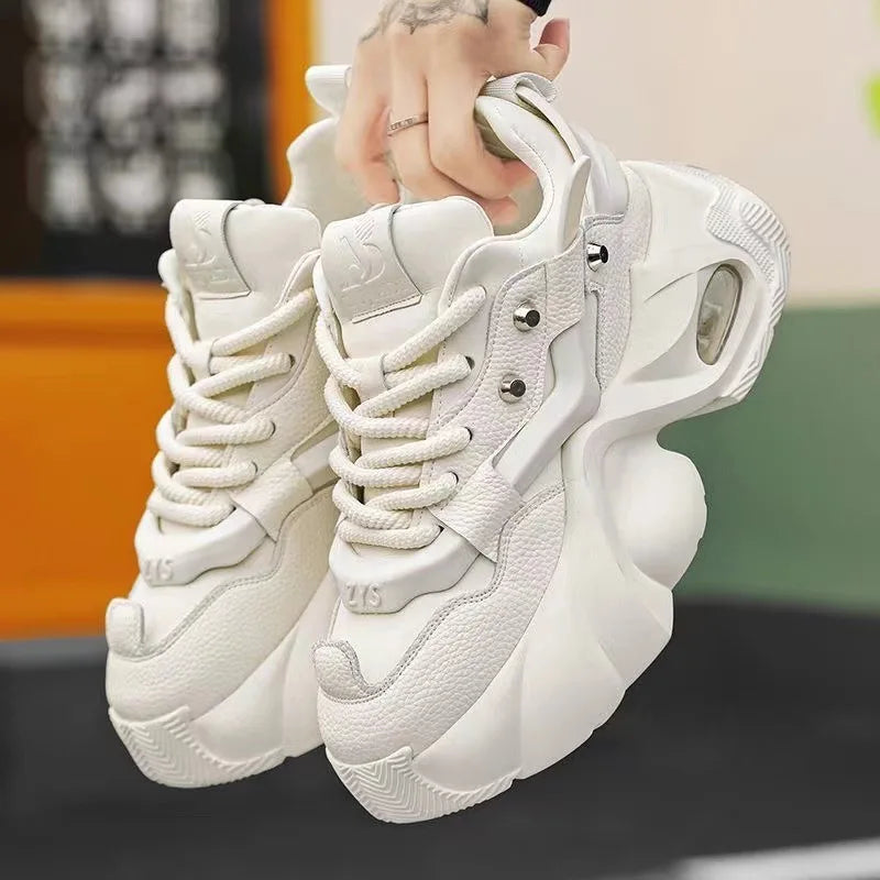 High-end Sporty Moccasin Gommino Running Shoes Breathable Mesh Genuine Leather Cowhide Upper Rubber Outsole Anti-Slip Anti-Odor