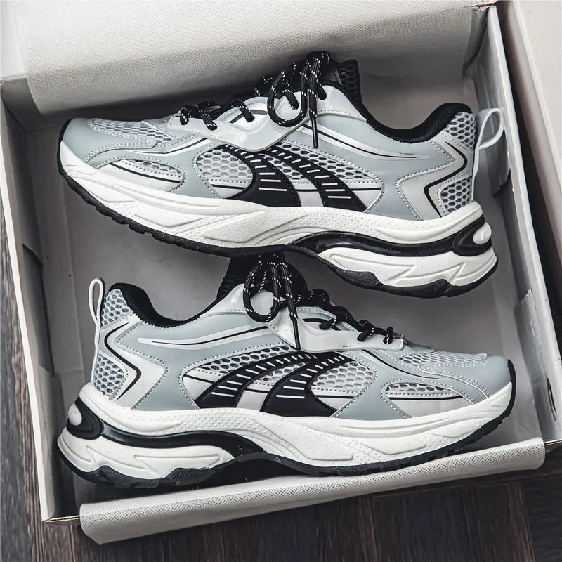 Dropshipping Custom Logo Fashion Running Shoes Men Breathable Lightweight Casual Walking Style Sneakers for Men