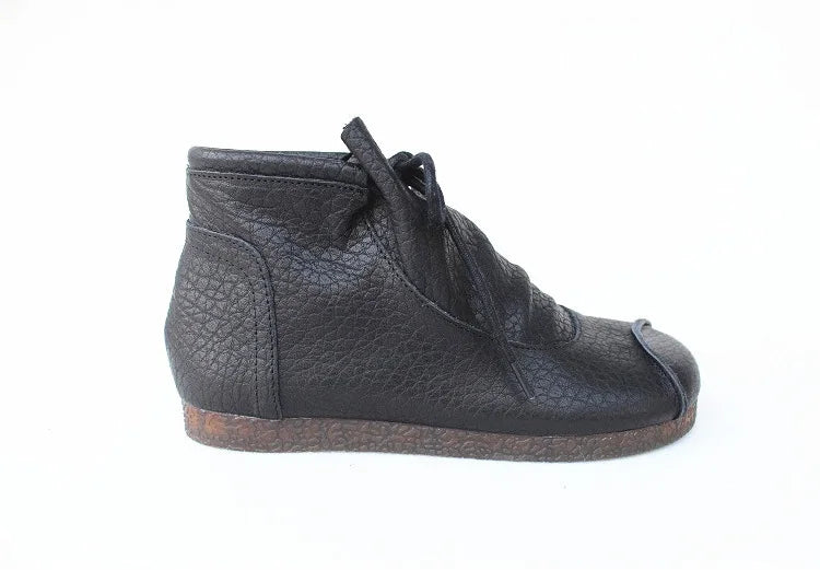 Careaymade-Genuine leather women's boots Fashion retro warm Oversized shoes cow leather Pure handmade ankle boots Casual boots