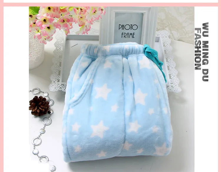 Fdfklak M-XXL Large Thicken Warm Women's Trousers Winter Flannel Pants For Pajama Bottoms Multiple Styles Couple Lounge Wear