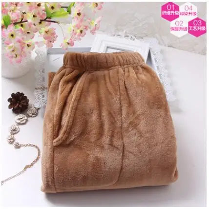 Fdfklak M-XXL Large Thicken Warm Women's Trousers Winter Flannel Pants For Pajama Bottoms Multiple Styles Couple Lounge Wear