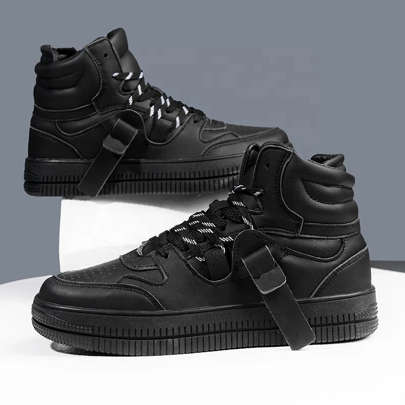 Autumn Collection Men's High Top Sneakers Breathable Skateboarding Running Shoes Casual Board Tenis Masculino Walking Shoes