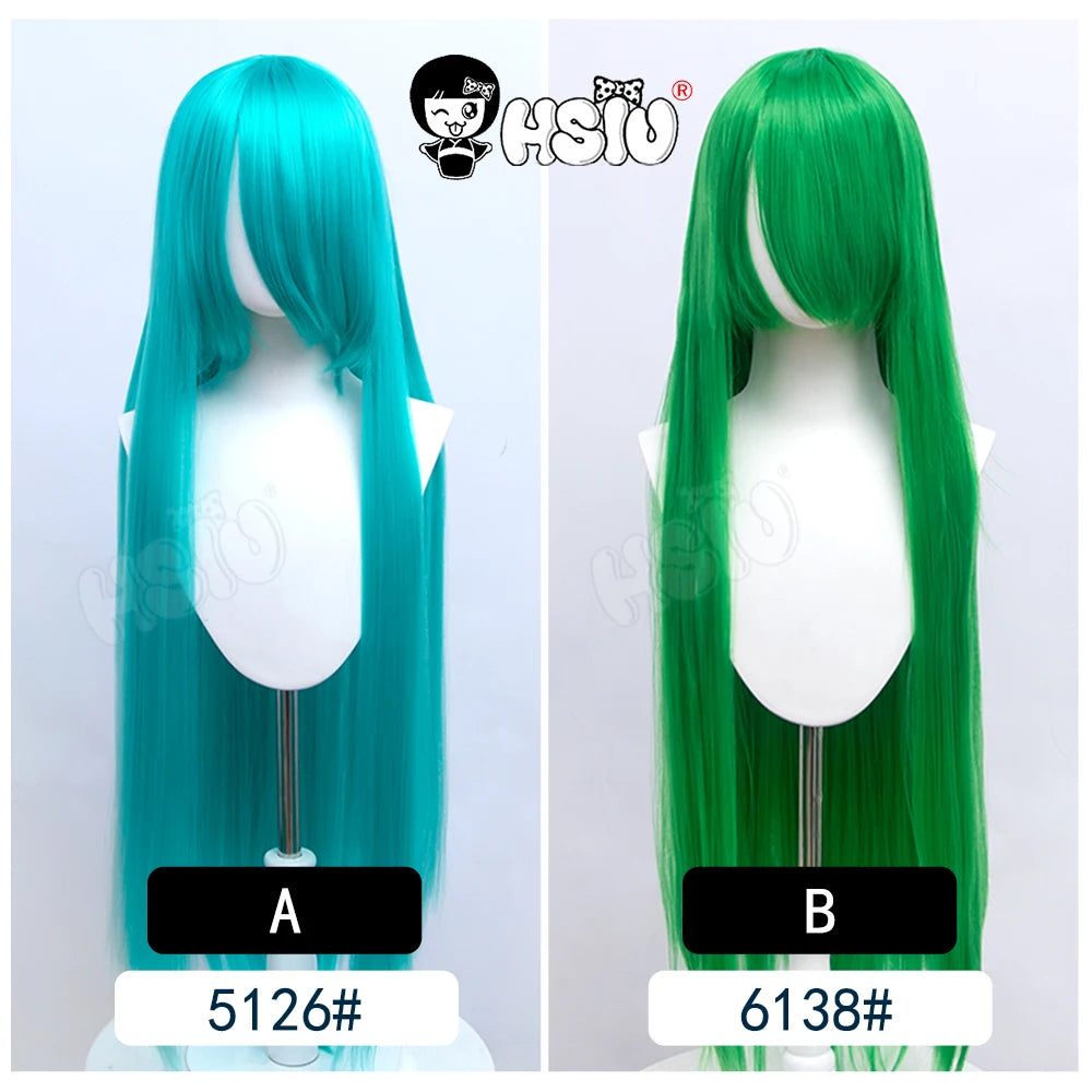 Anime New style Cosplay Long Wig「HSIU」Party Anime wigs 44 color 100cm Colourful  wig Fiber synthetic wig+Free wig cap