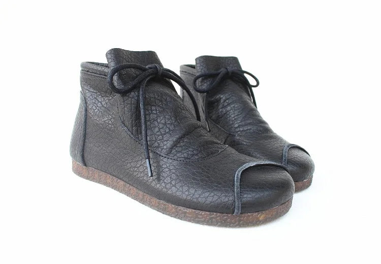 Careaymade-Genuine leather women's boots Fashion retro warm Oversized shoes cow leather Pure handmade ankle boots Casual boots