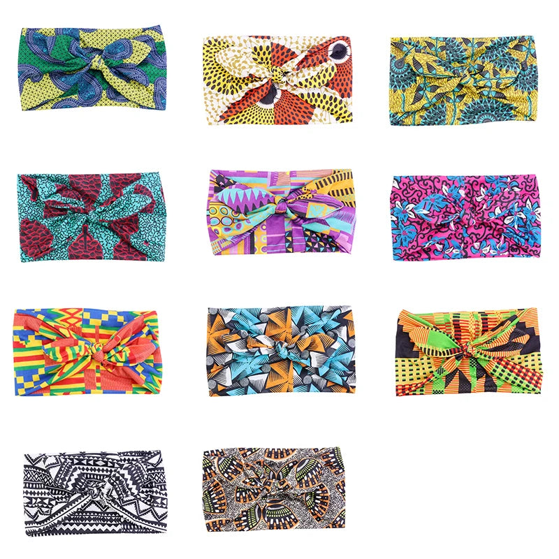 African Print Stretch Bandana Head Wrap Long Scarf Satin Floral Ankara Dashiki Women Party Turban Headwear Cap Hair Accessories