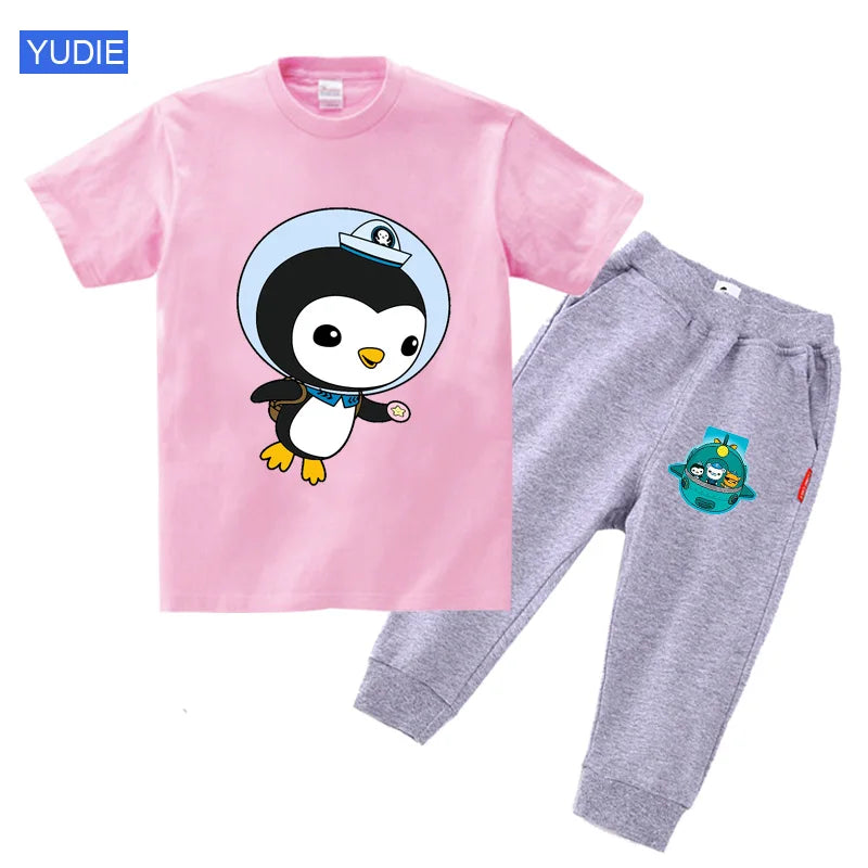 toddler boy clothing set kids Summer Baby Clothes Set girl casual sport outfit children Clothes anime Casual Clothes tshirt Suit