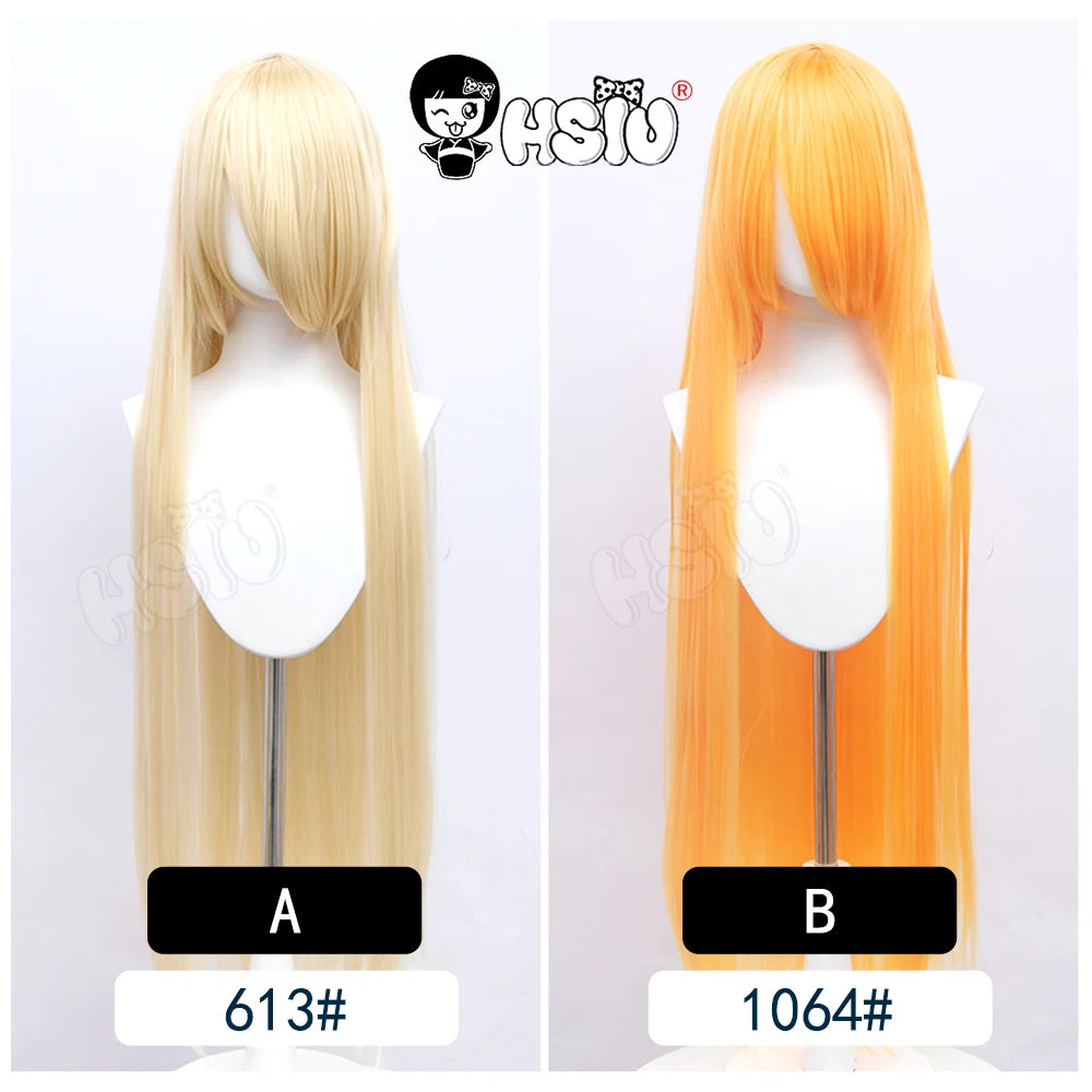 Anime New style Cosplay Long Wig「HSIU」Party Anime wigs 44 color 100cm Colourful  wig Fiber synthetic wig+Free wig cap