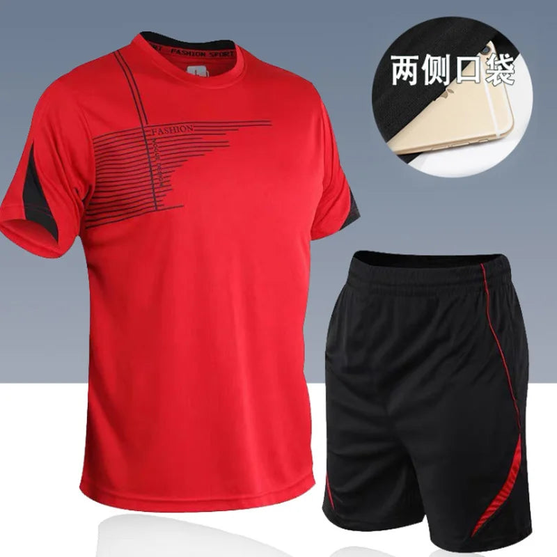 High quality tennis jerseys badminton shirt shorts set Men Table tennis sets ping pong clothes Badminton jogging sports suits