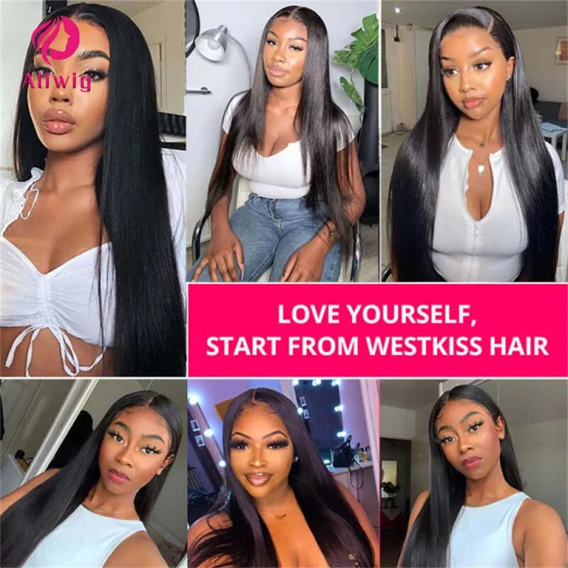 Peruvian Bone Straight Human Hair Wigs 13x4 Full Transparent Lace Frontal Wigs for Women Lace Front Human Hair Wigs Pre Plucked