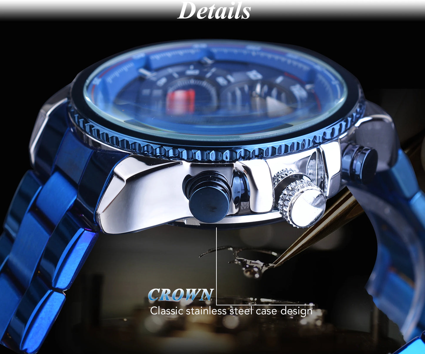 Forsining Mens Automatic Mechanical Watch Tourbillon Wristwatches Men Waterproof Watches Bule Luxury Wrist Watch Relojes Hombre