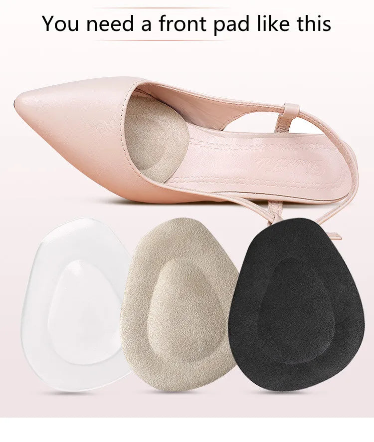 Women's Anti-slip Silicone Gel Half Insoles Forefoot Pain Relief Inserts for High Heels Comfortable Shoe Accessories