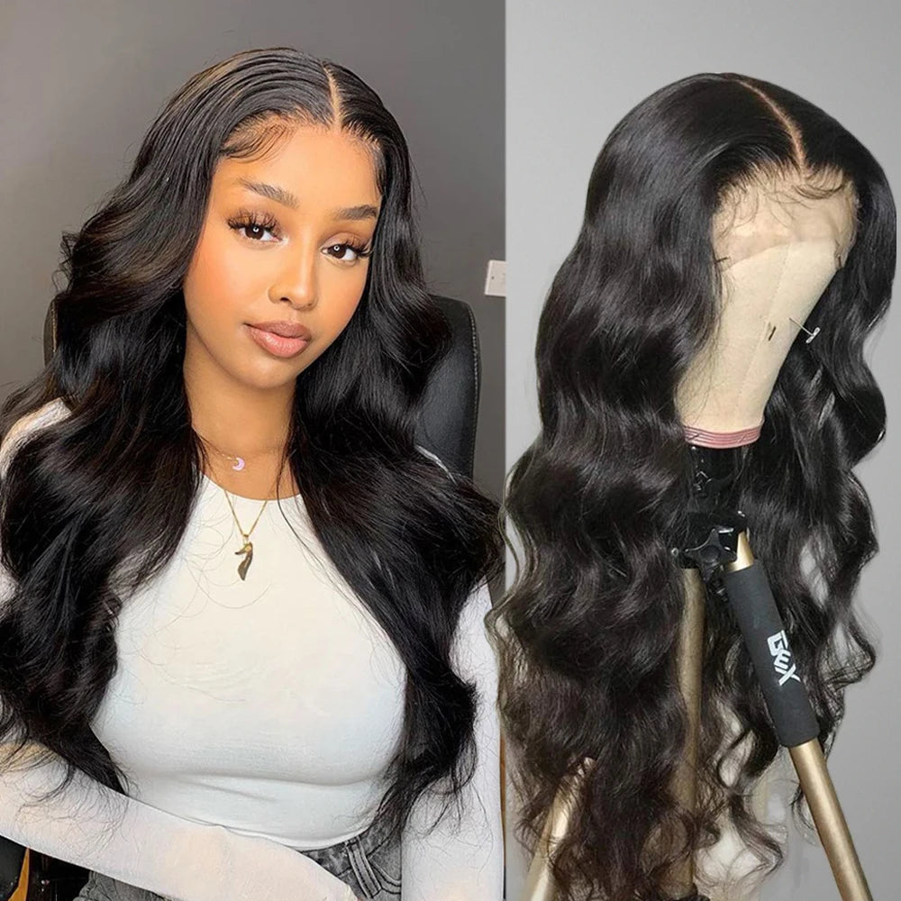 Body Wave Human Hair wigs 13x6/4 Transparent Lace Front Wigs HD Lace Frontal Wigs Body Wave 30 inches 4x4 Human Hair Lace Wigs