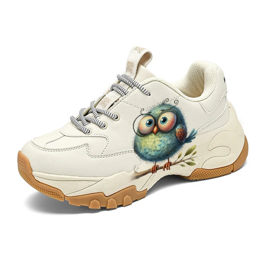 Greatshoe Wholesale Women'S Fashion Breathable Lightweight Printed Womens Flat Heel Lace up Sneakers Running Shoes Women