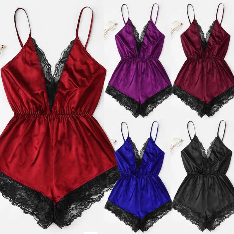 Sexy Lingerie Sleepwear Summer Sling Silky Comfortable Pajamas Sleep Pants Womens Silk Satin Robe Robe Short Bathrobe