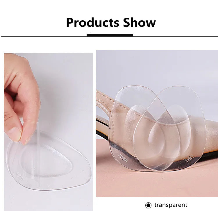 Women's Anti-slip Silicone Gel Half Insoles Forefoot Pain Relief Inserts for High Heels Comfortable Shoe Accessories
