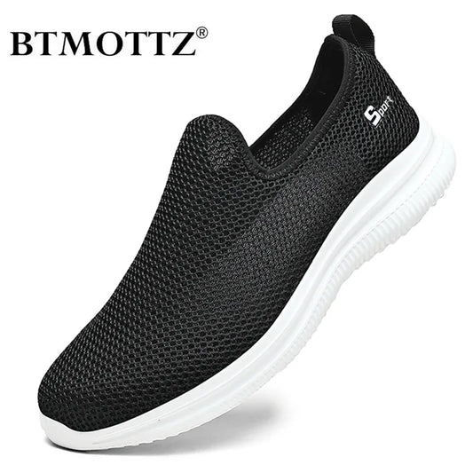 Summer Mesh Sneakers Men Fashion Outdoor Mens Casual Shoes Lightweight Slip on Walking Shoes Unisex Breathable Zapatillas Hombre