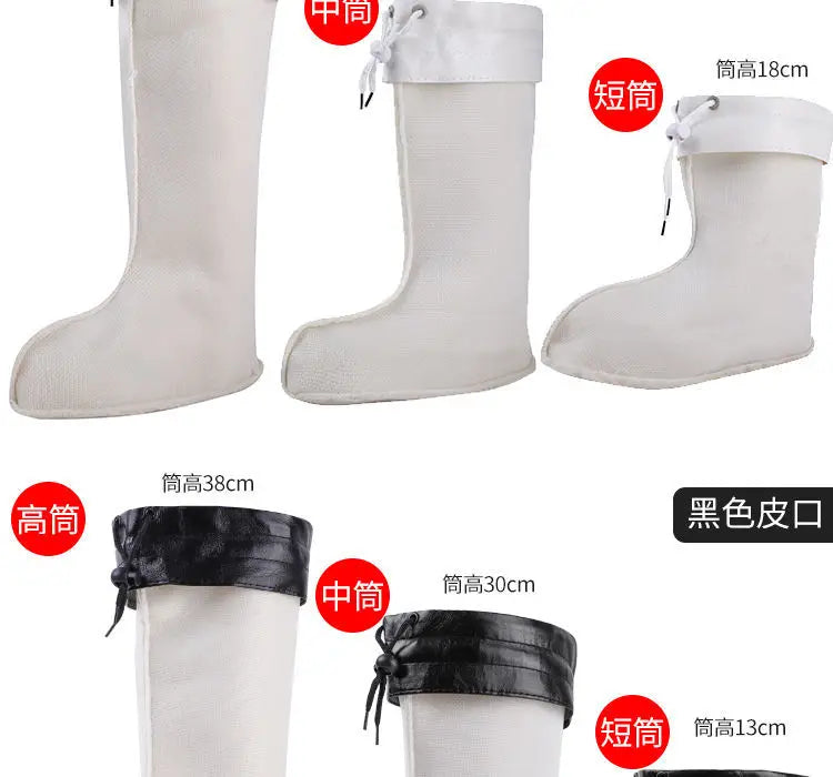 Cold-Proof Men's and Women's Rain Boots Cotton Cover Water Shoe Lining Winter Rain Boots Cotton Lining Fleece Lined