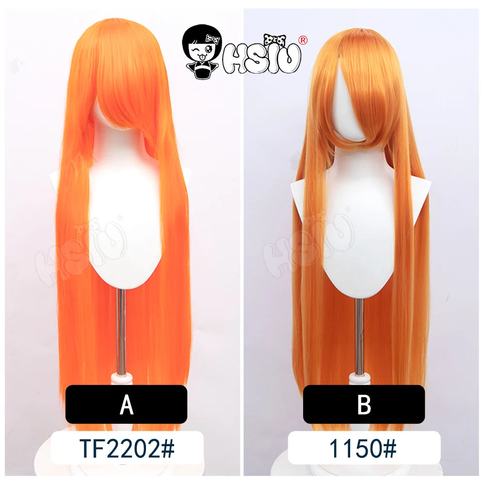 Anime New style Cosplay Long Wig「HSIU」Party Anime wigs 44 color 100cm Colourful  wig Fiber synthetic wig+Free wig cap