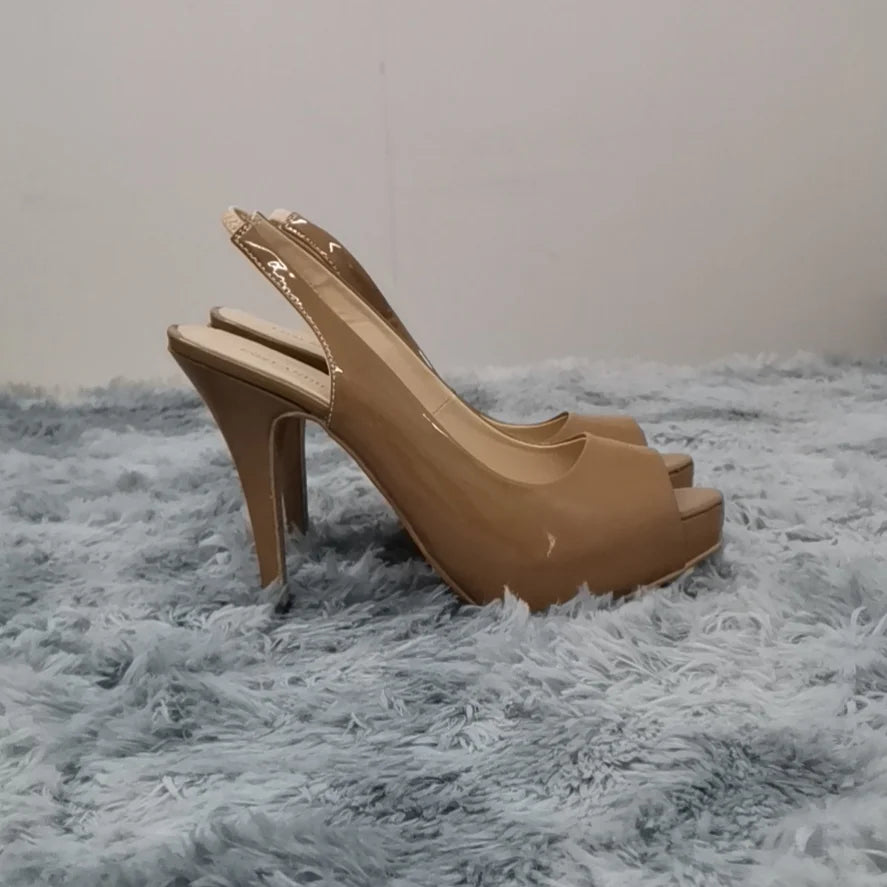 Women Pumps Fashion 12cm Sexy Open Toe Thin Heel Patent Leather Platform High Heels Gladiator Party Dress Wedding Shoes
