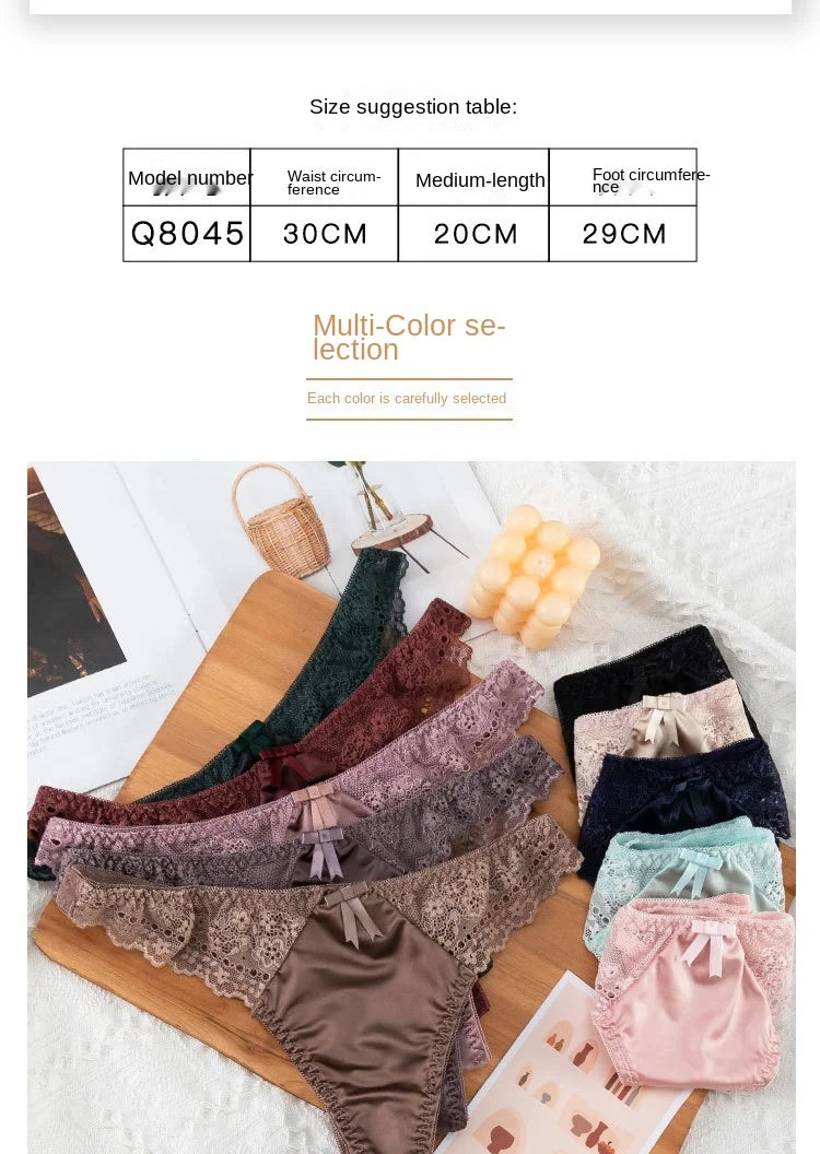 European Style Sexy Thongs Fashion Hollowed Out Comfort Panties Low Waist Seamless G-String T Pants Sexy Lace Panties Lingerie