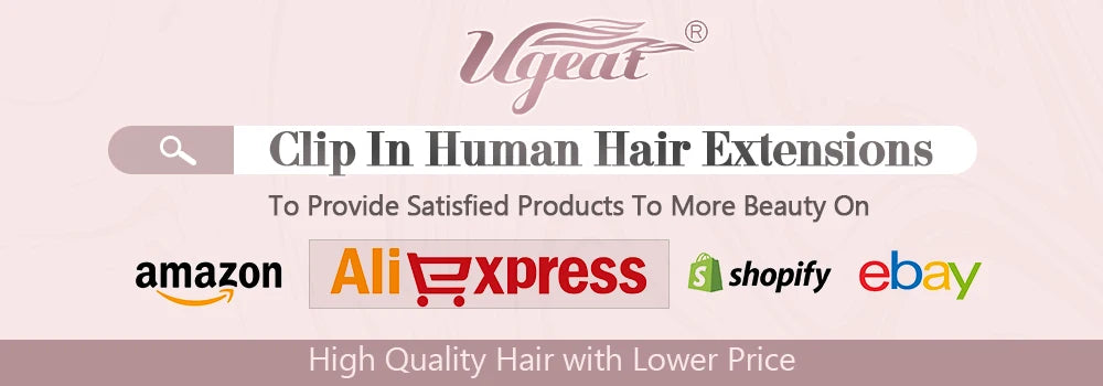 Ugeat Clip In Human Hair Extensions Blonde Color Seamless Invisible Full Head Balayage Soft Remy Hair Extensions For Salon
