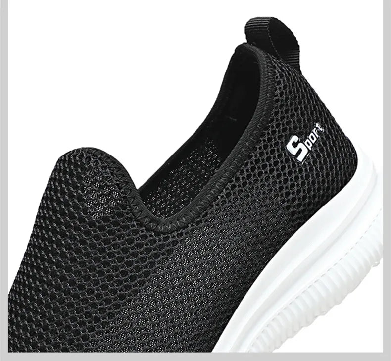 Summer Mesh Sneakers Men Fashion Outdoor Mens Casual Shoes Lightweight Slip on Walking Shoes Unisex Breathable Zapatillas Hombre