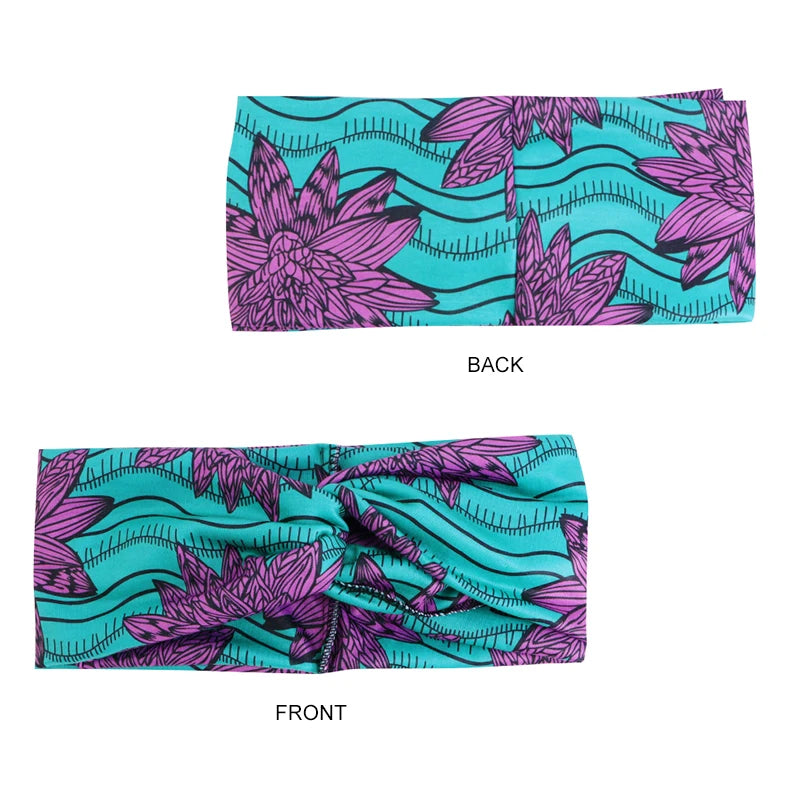 African Print Stretch Bandana Head Wrap Long Scarf Satin Floral Ankara Dashiki Women Party Turban Headwear Cap Hair Accessories