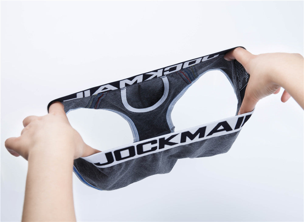 Sexy Men Underwear Briefs U Convex Big Penis Pouch Design Wonderjock Men Cotton Briefs for Man Bikini Adjustment Ring Cock