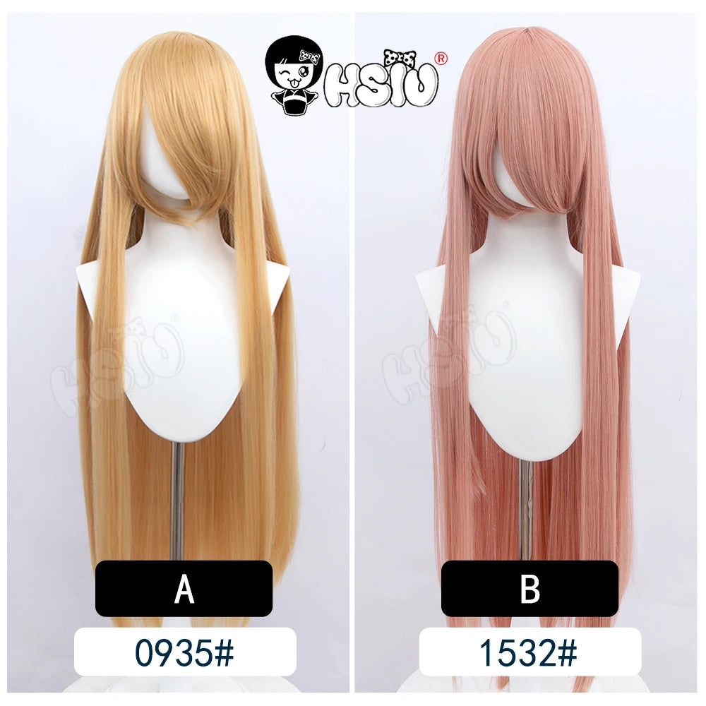Anime New style Cosplay Long Wig「HSIU」Party Anime wigs 44 color 100cm Colourful  wig Fiber synthetic wig+Free wig cap