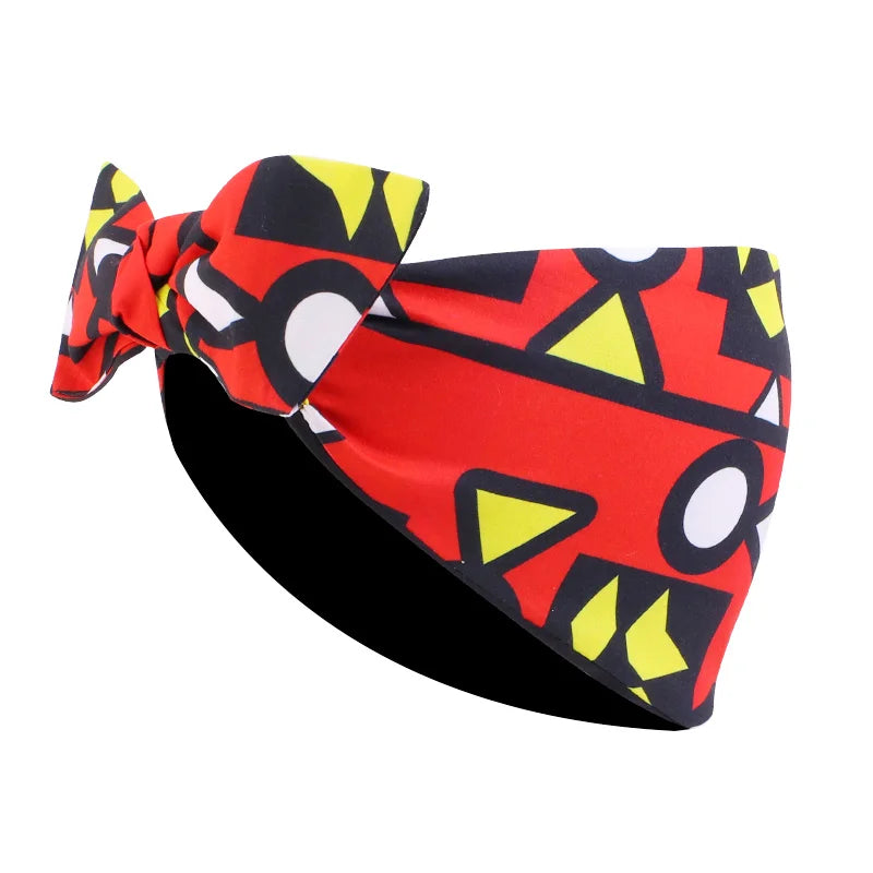 African Print Stretch Bandana Head Wrap Long Scarf Satin Floral Ankara Dashiki Women Party Turban Headwear Cap Hair Accessories