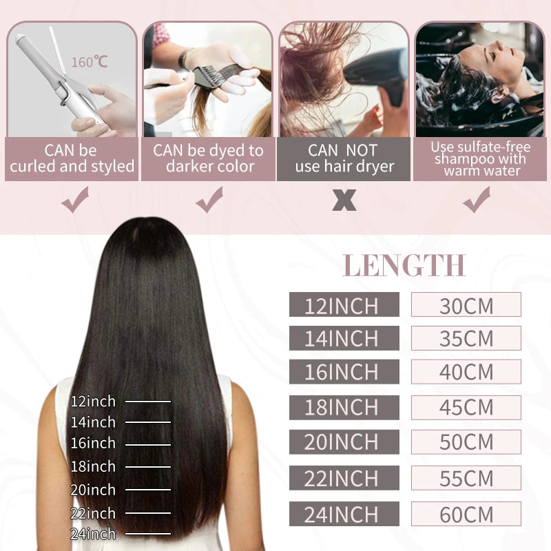 Ugeat Clip In Human Hair Extensions Blonde Color Seamless Invisible Full Head Balayage Soft Remy Hair Extensions For Salon