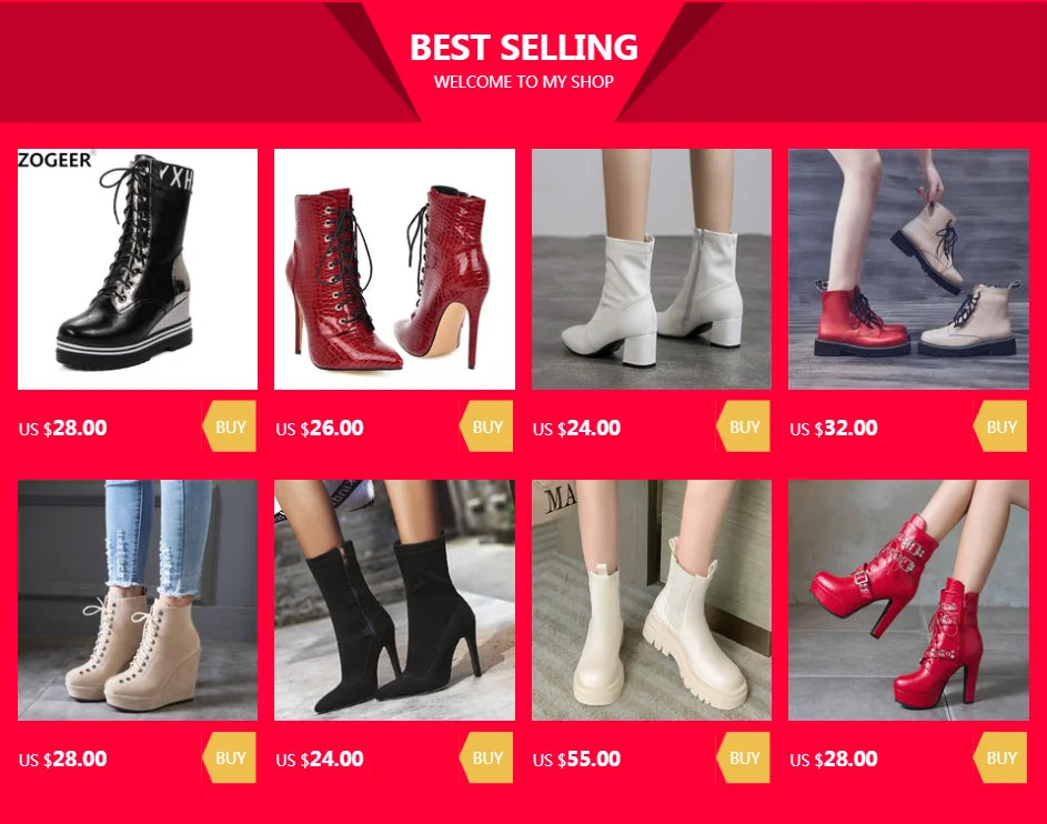 Lace Up Sexy Women's Ankle Boot Spring Autumn Fashion Platform Punk High Heels Black White Red Pumps Autumn Rubber Shoes Woman